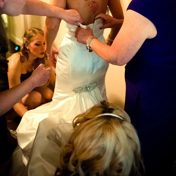 Watters Wtoo Maritza wedding gown. Bought new and altered at Janeen’s bridal. - Picture 5 of 13